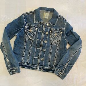 L.A. Idol denim jacket juniors size XL